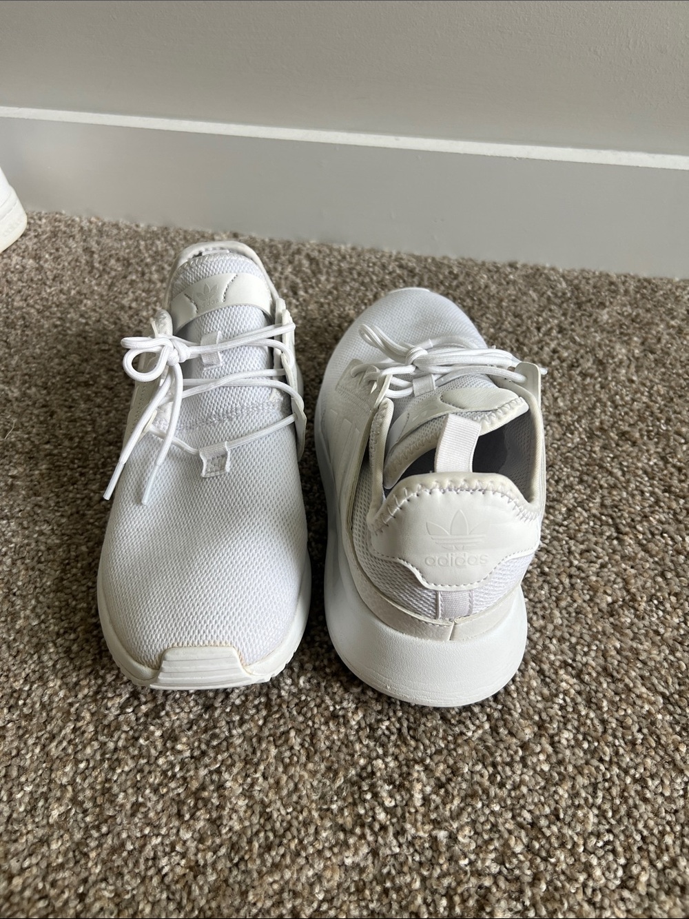 adidas All-White Low-Top Trainers